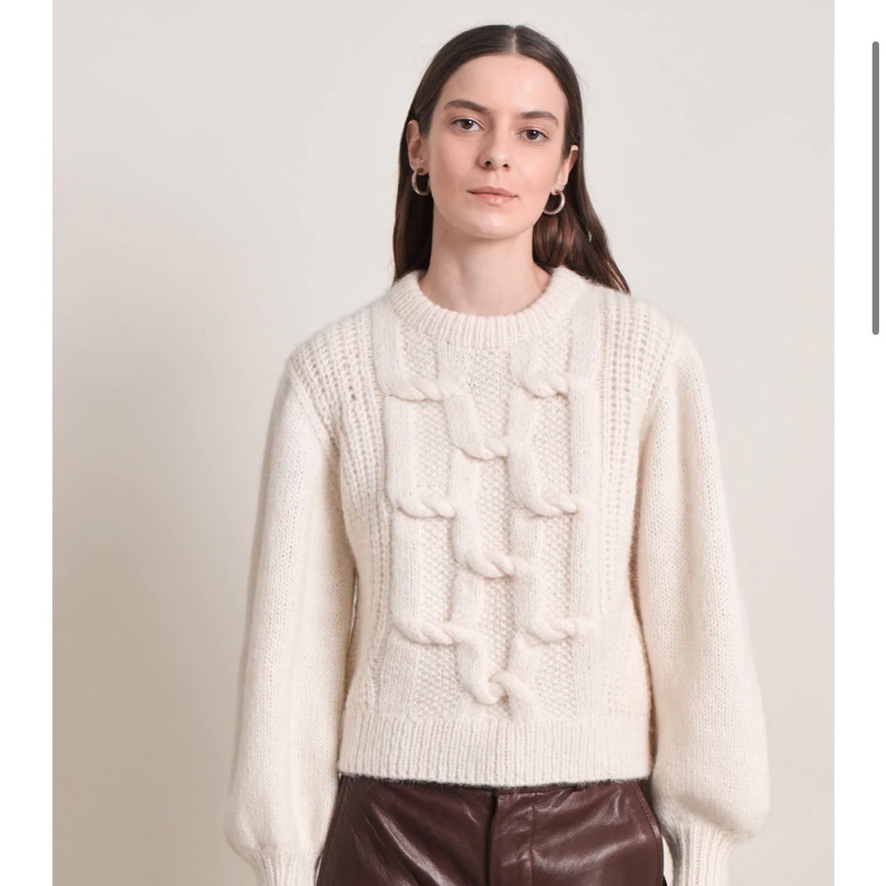 Eleven Six Marlowe Ivory Sweater Small
